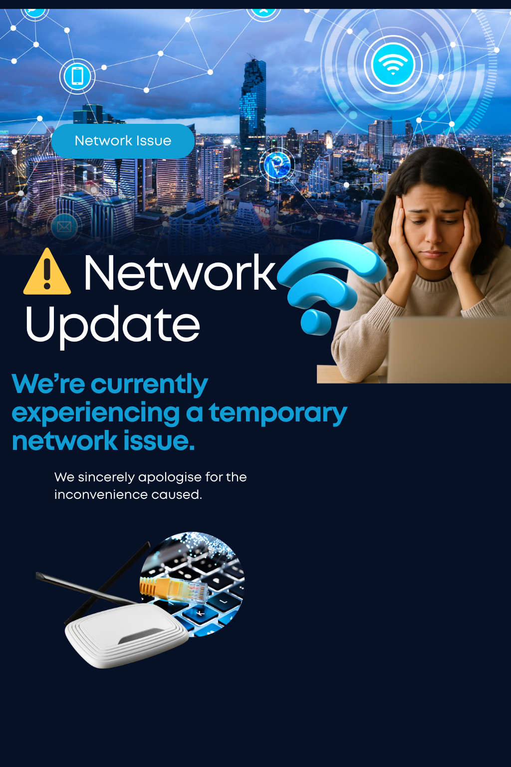 Client Network Issue Email